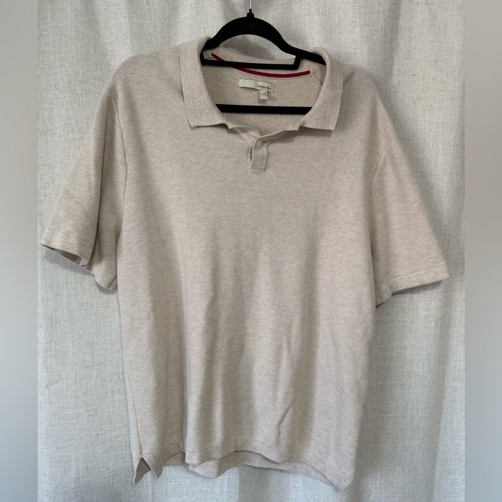 Hawker Rye Beige Cotton Polo Shirt Men’s